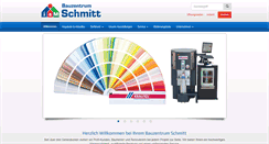 Desktop Screenshot of bauzentrum-schmitt.de